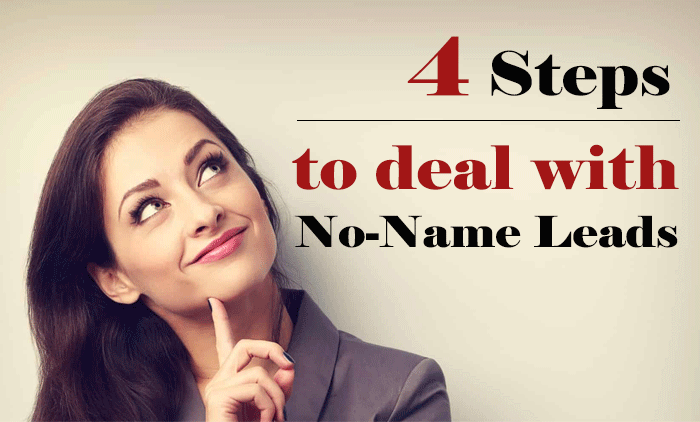 How To Deal With No-Name Lead on Property Website?